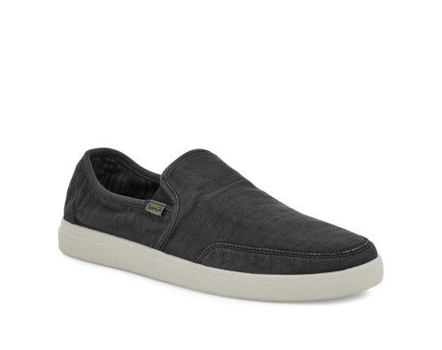 Chaussures Sanuk Vagabond Slip-On Sneaker Wash Vegan Homme - Noir OBKGME835